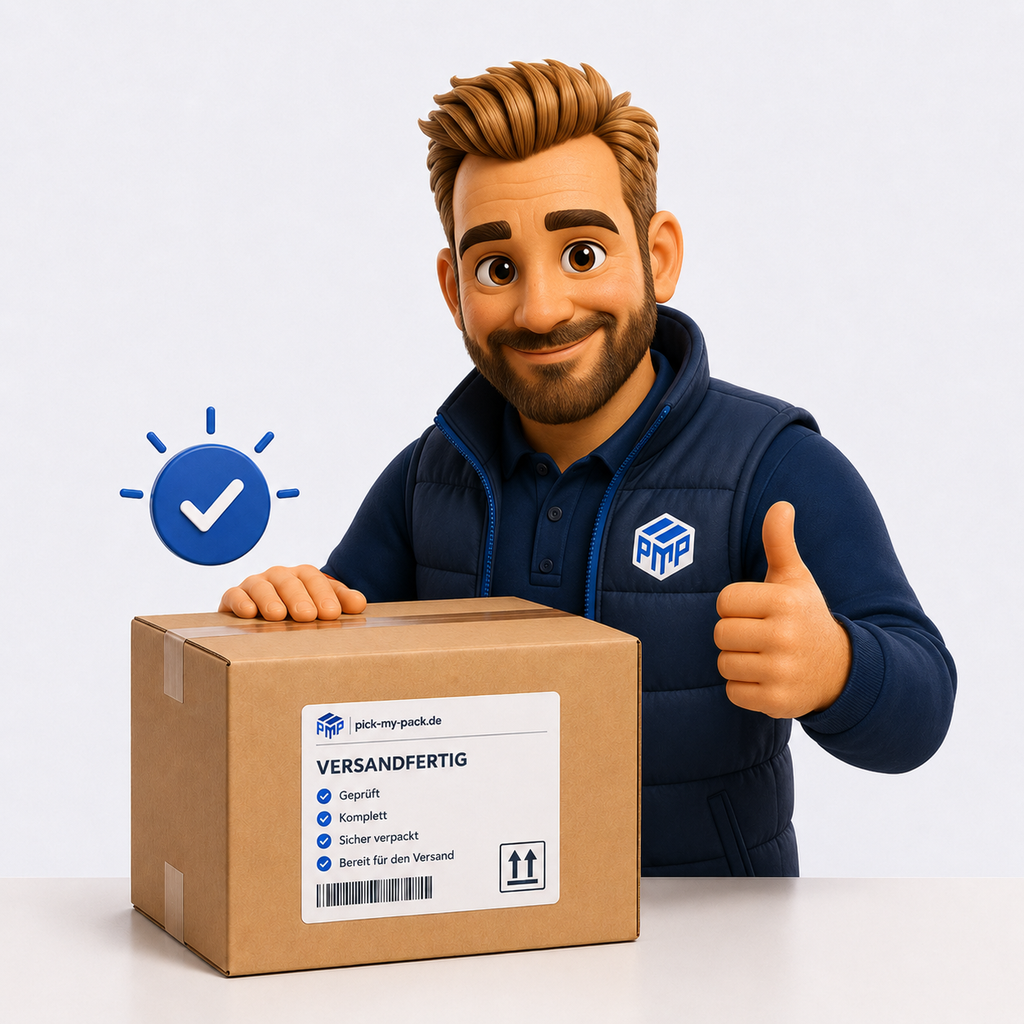 pick-my-pack Pimpi kontrolliert ein wiederholbar zusammengestelltes Set