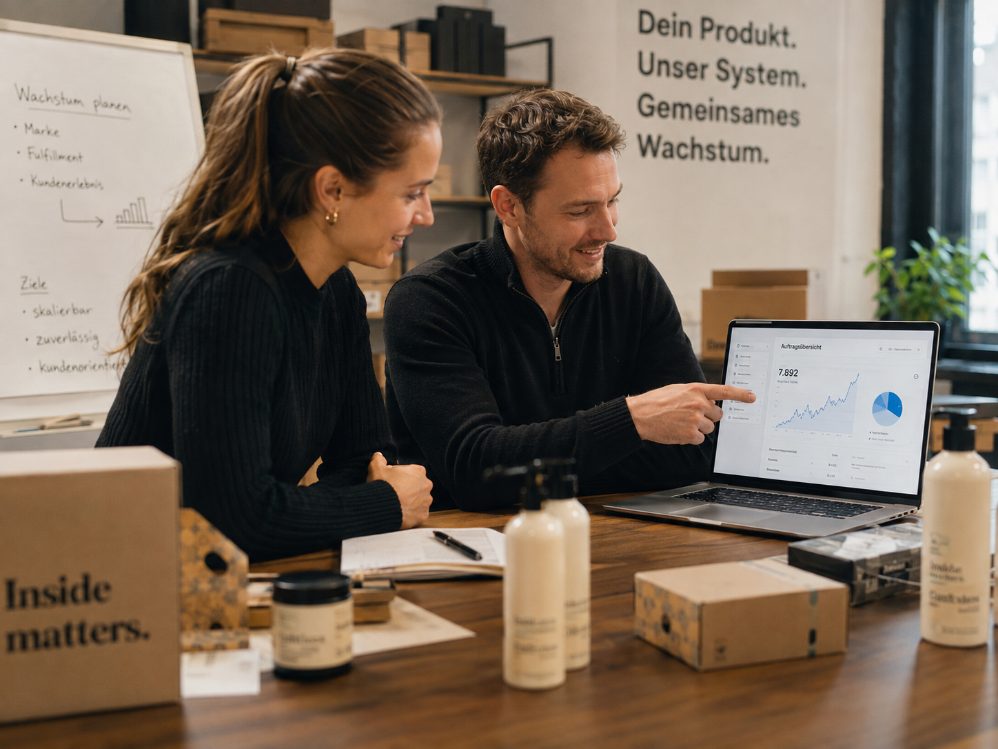Junge Marke mit wachsenden Bestellungen und professionellem Fulfillment-Prozess