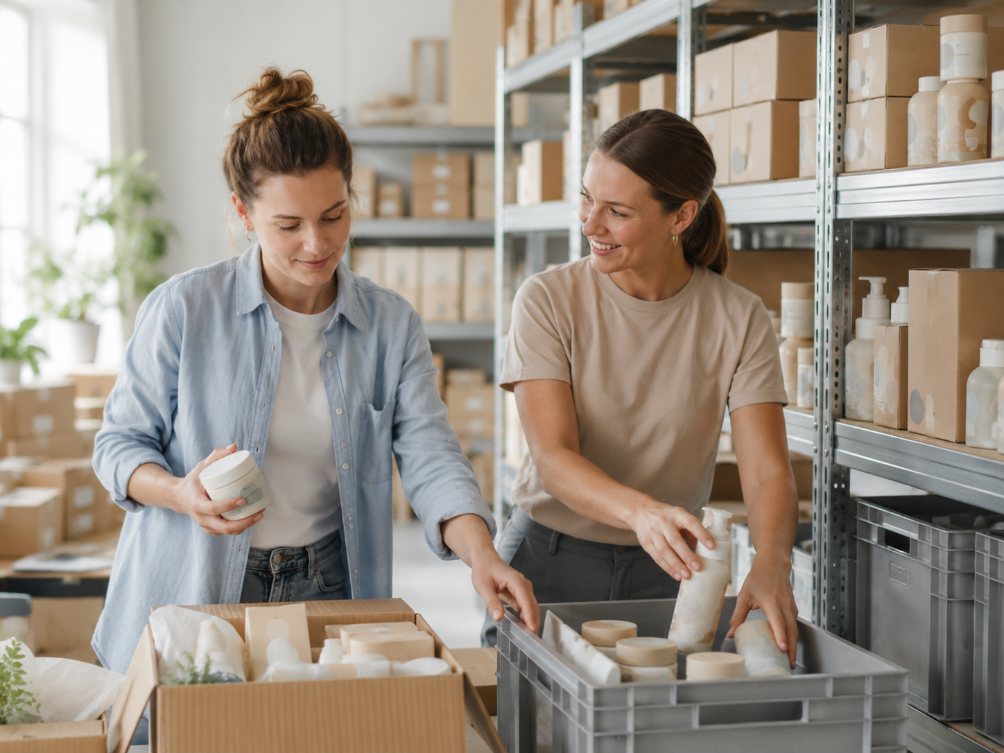 Produkte und Pakete treffen zur Einlagerung bei pick-my-pack ein