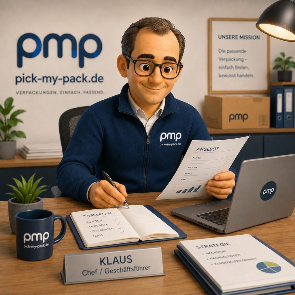 Persönlicher Ansprechpartner plant Fulfillment-Aufgaben im Büro